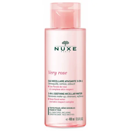 nuxe very rose eau demaquillante 3 en 1 400ml