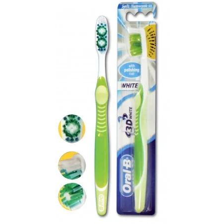 oral b brosse a dent 3d white medium