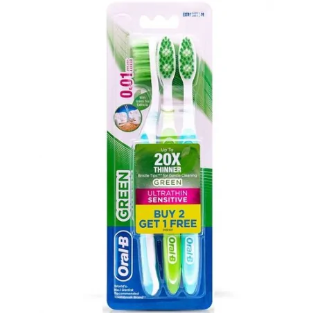 oral b brosse a dent ultrathin green extra soft 40 21 piece free