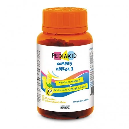 pediakid gommes omega 3 60 oursons