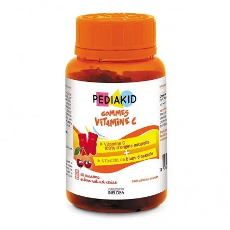 pediakid gommes vitamine c 60 gommes