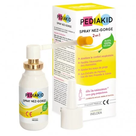 pediakid spray nez gorge 20 ml