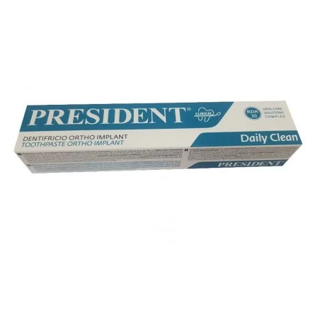 president daily clean dentifrice ortho implant 75 ml