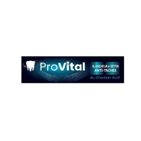 pro vital dentifrice blancheur au charbon actif 75g