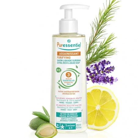 puressentiel assainissant savon surgras 250 ml