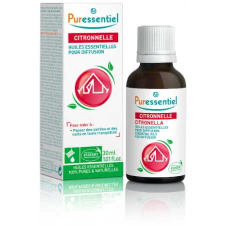 puressentiel huile essentielles pour diffusion citronnelle 3 he 30ml