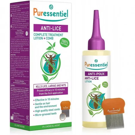 puressentiel lotion anti poux peigne 100 ml