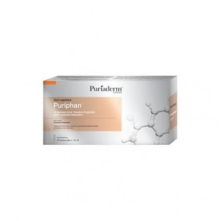 puriaderm puriphan soin capilaire anti chute 30 ampoules