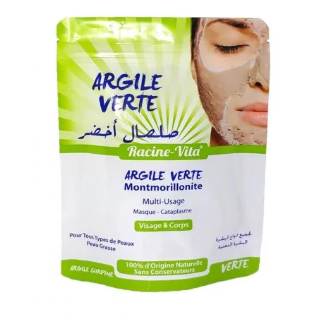 racine vita argile verte masque cataplasme visage et corps 100g