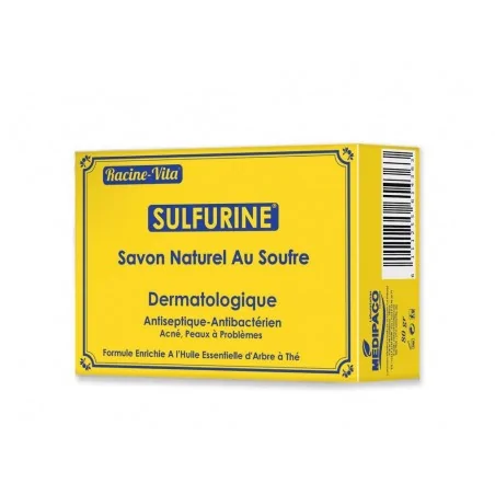 racine vita savon dermatologique au soufre et arbre a the