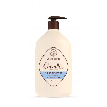 roge cavailles bains gel surgras bain et douche fleur de coton 750ml