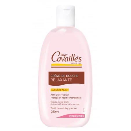 roge cavailles creme de douche beurre d amandes et rose 250ml