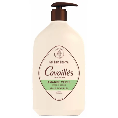 roge cavailles gel surgras actif bain douche amande verte 1l