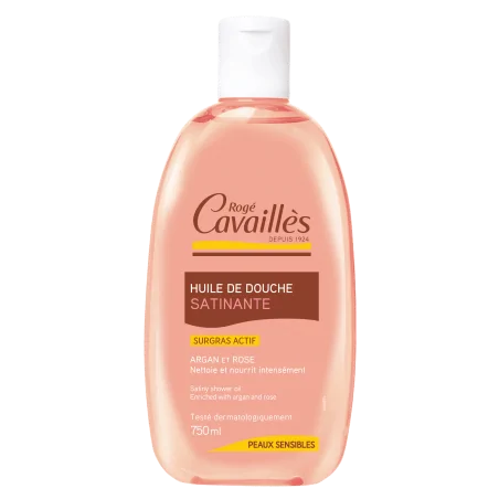 roge cavailles huile bain et douche satinante 750 ml