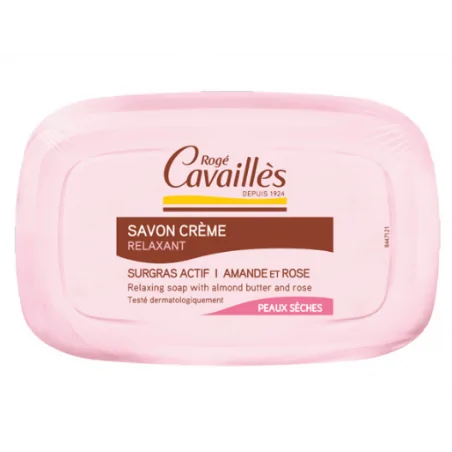 roge cavailles savon creme beurre d amande et rose 115g