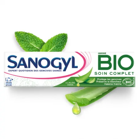 sanogyl dentifrice soin complet bio tube 75ml