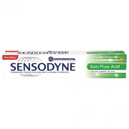 sensodyne dentifrice soin fluor actif 75ml