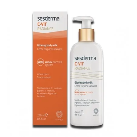 sesderma c vit radiance glowing body milk 250ml