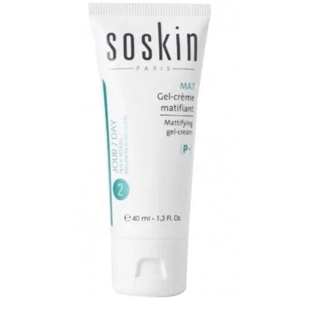 soskin purifiant gel creme matifiant 40ml peaux mixtes a grasses