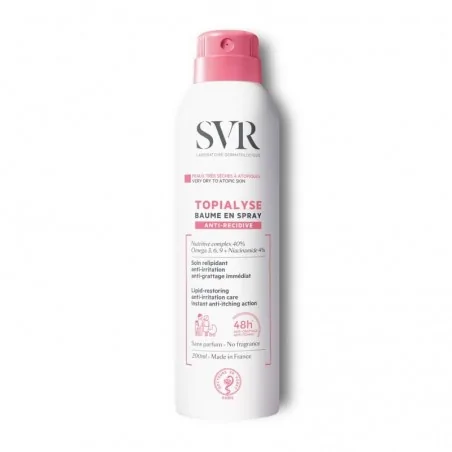 svr topialyse baume en spray peaux tres seches a atopique 200ml