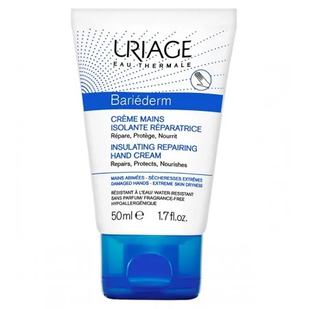 uriage bariederm creme mains isolante reparatrice mains abimees 50ml