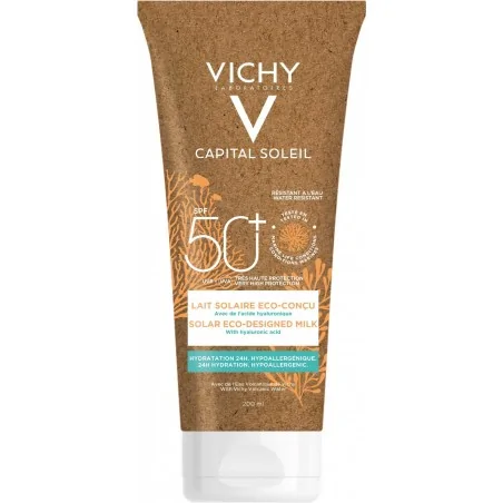 vichy capital soleil lait solaire visage corps eco concu spf 50 200ml