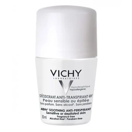 vichy deodorant anti transpirant 48h roll on 50ml peaux sensibles