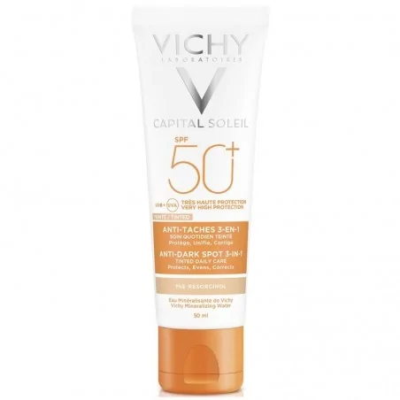 vichy ideal soleil creme anti taches teinte 3 en 1 spf 50