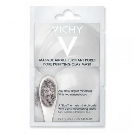 vichy masque argile purifiant pores 2 x 6ml