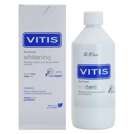 vitis bain de bouche blancheur whitening 500ml