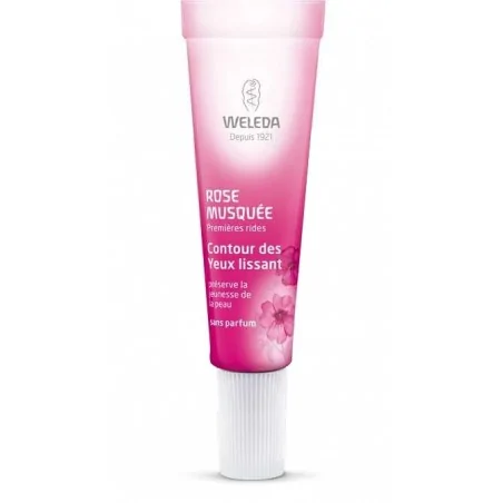 weleda contour des yeux lissant a la rose musquee bio 10ml