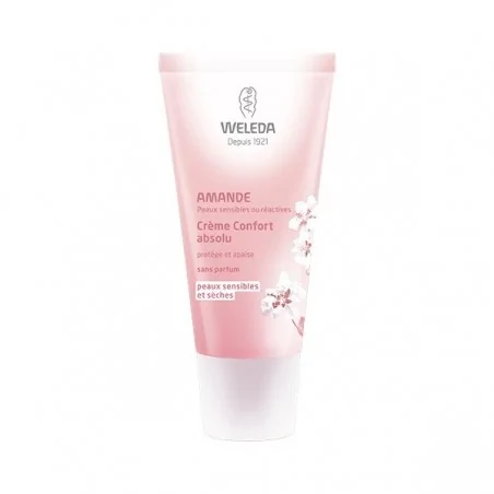 weleda creme confort absolu a lamande peaux sensibles et seches 30ml