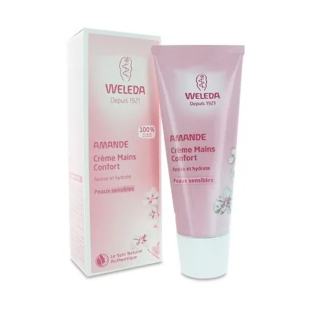 weleda creme mains confort a l amande bio 50ml