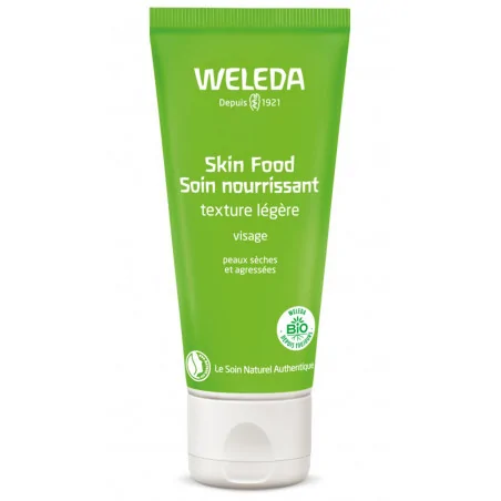 weleda creme nourrissante visage skin food texture legere