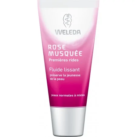 weleda fluide lissant a la rose musquee bio 30ml