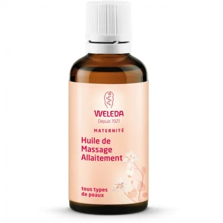 weleda huile de massage allaitement bio 50ml