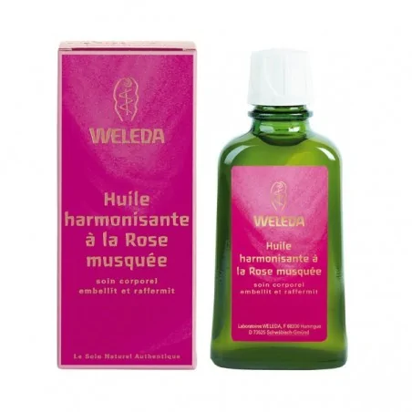 weleda huile harmonisante a la rose musquee bio 100ml