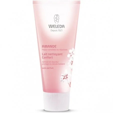 weleda lait nettoyant confort a l amande bio 75ml