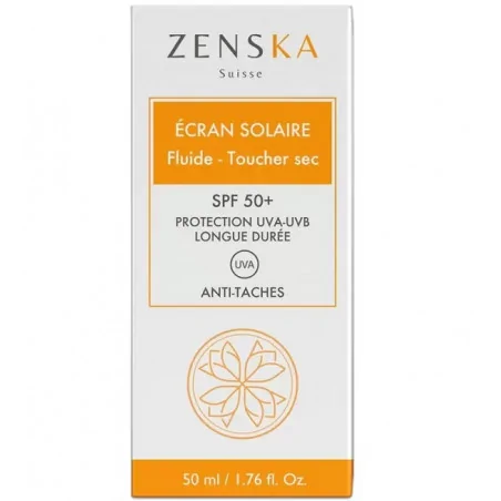 zenska ecran solaire fluide toucher sec 50ml